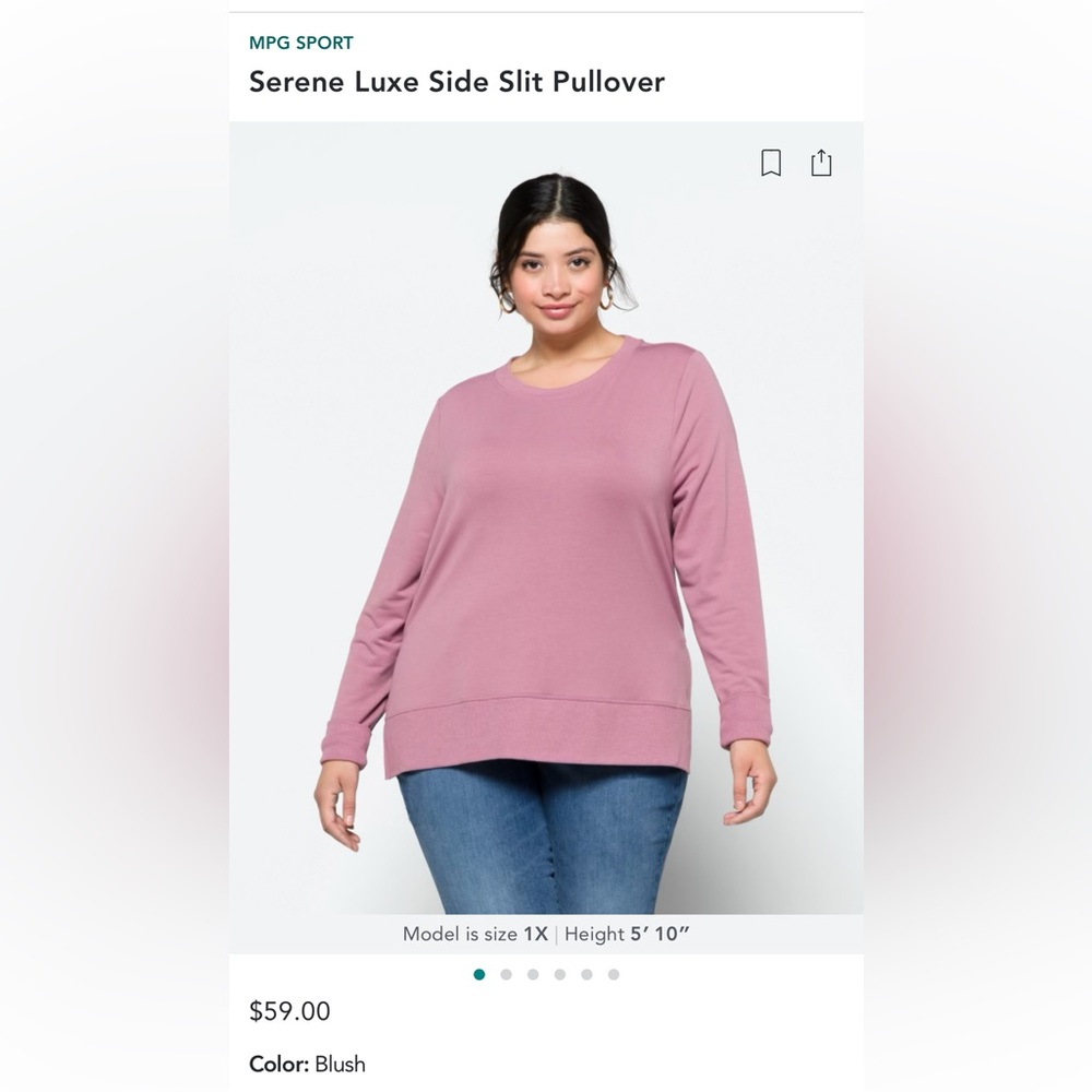 Crew neck pullover sweatshirt